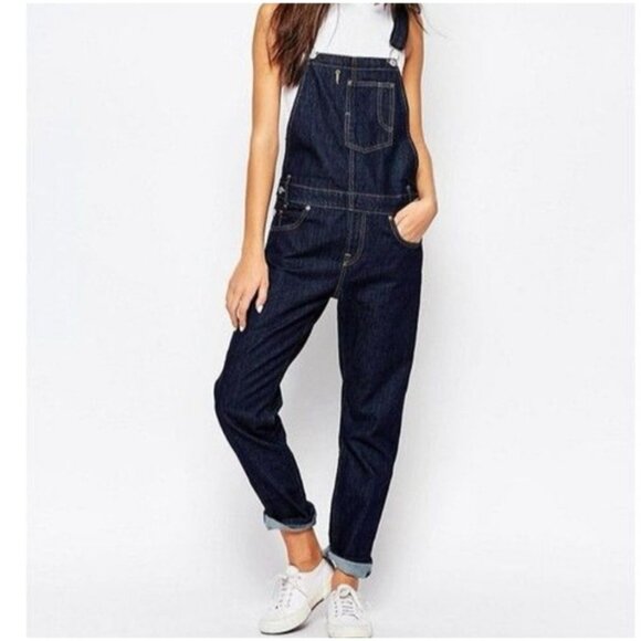 LEVI'S Heritage Bib Denim Overalls Dark Wash - Picture 1 of 11